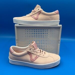 Vans Low Sport Suede Ballet Pink Sneakers M7.5/W9.0 - Lace Up Casual Shoes
